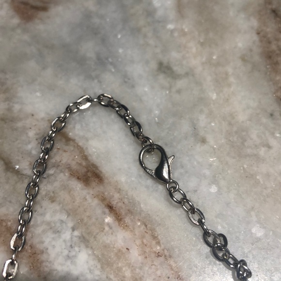 Seaglass Royal Blue 💙 on 12” silver chain - Picture 3 of 3